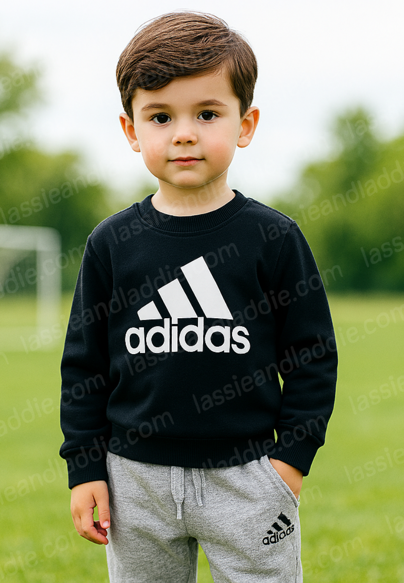 Adikids Logo Tracksuit Set – Core Colors Collection AD361 Black ...